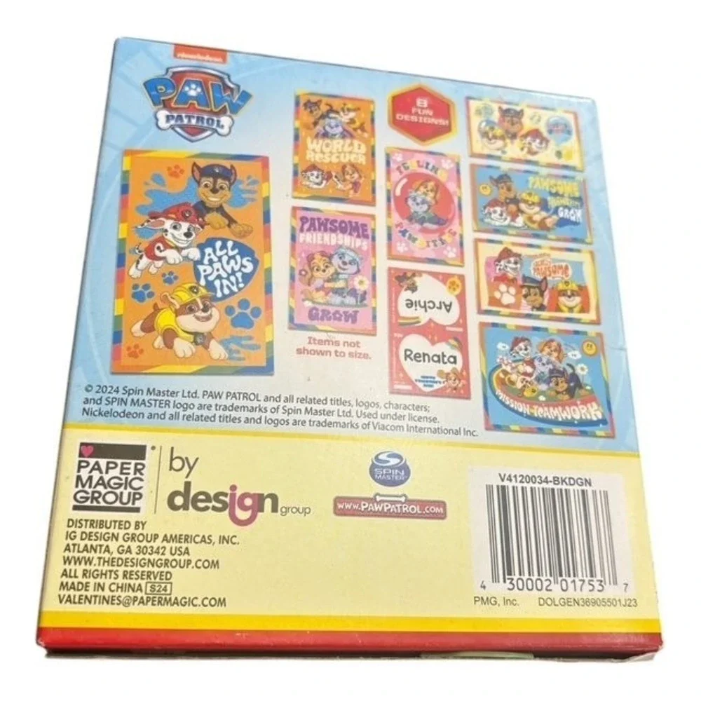 Paw Patrol 32 Valentines Cards with Stickers & 48 Heart Seals 2024